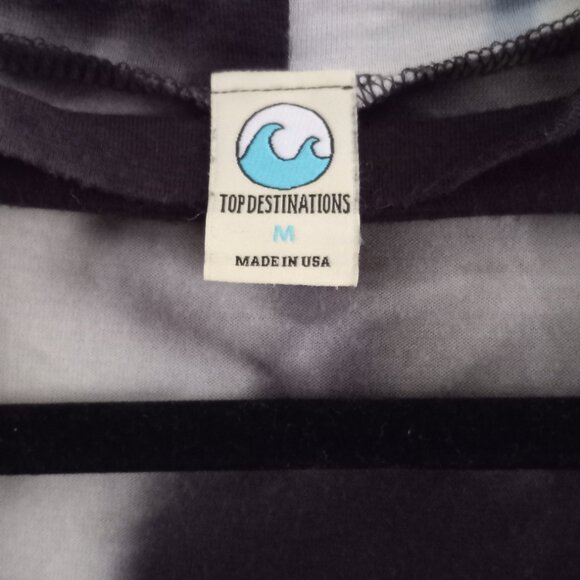 Cute cut out Tie dyed front tying top - Picture 2 of 4